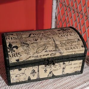 Vintage Parisian Decorative Storage Box